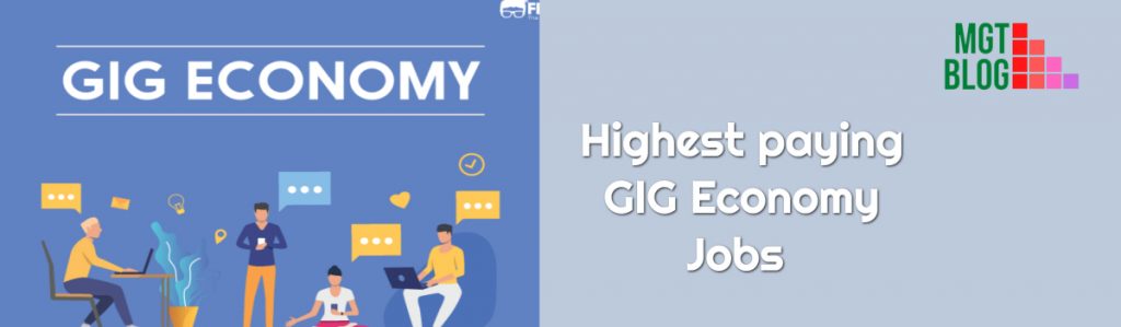 highest paying GIG Economy Jobs