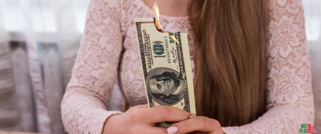 Burn Money In The USA
