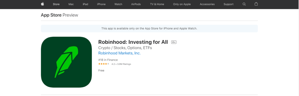 Robinhood  IOS App