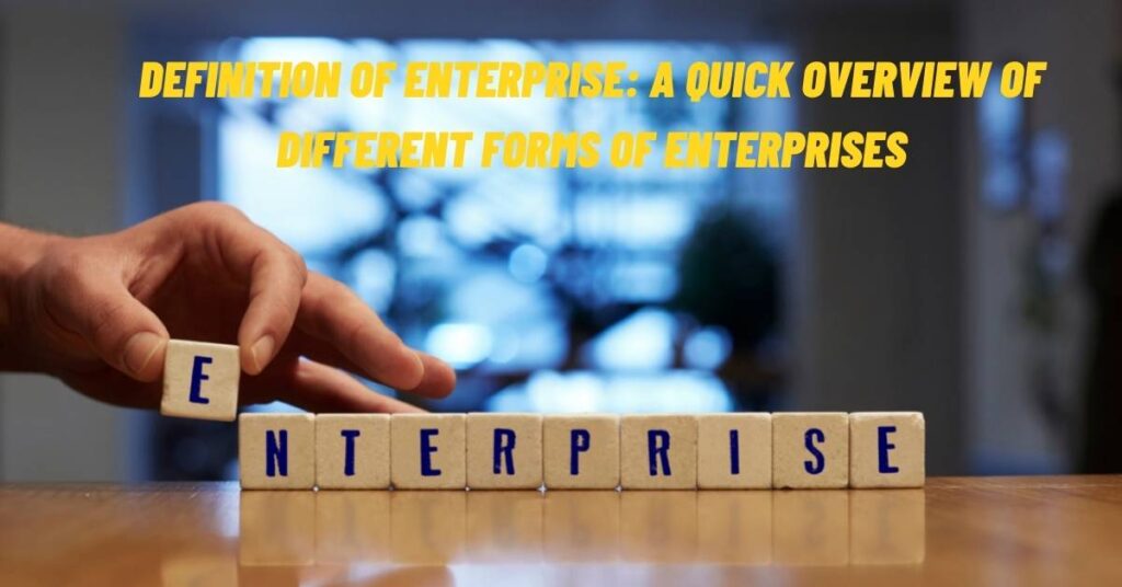 Definition of Enterprise: A Quick Overview of Different Forms of Enterprises